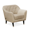 Nilkamal Roslin Fabric 1 Seater Sofa (Beige)