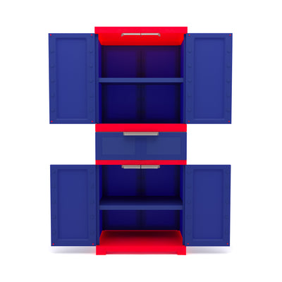 Nilkamal Freedom with 1 Drawer (Pepsi Blue / Bright Red / Yellow)