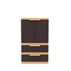 Nilkamal Freedom FMDR 2B Plastic Storage Cabinet with 2 Drawer (Weathered Brown / Biscuit) - Front View