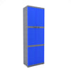 Nilkamal Freedom Mini Large (FML) Plastic Storage Cabinet (Deep Blue / Grey)