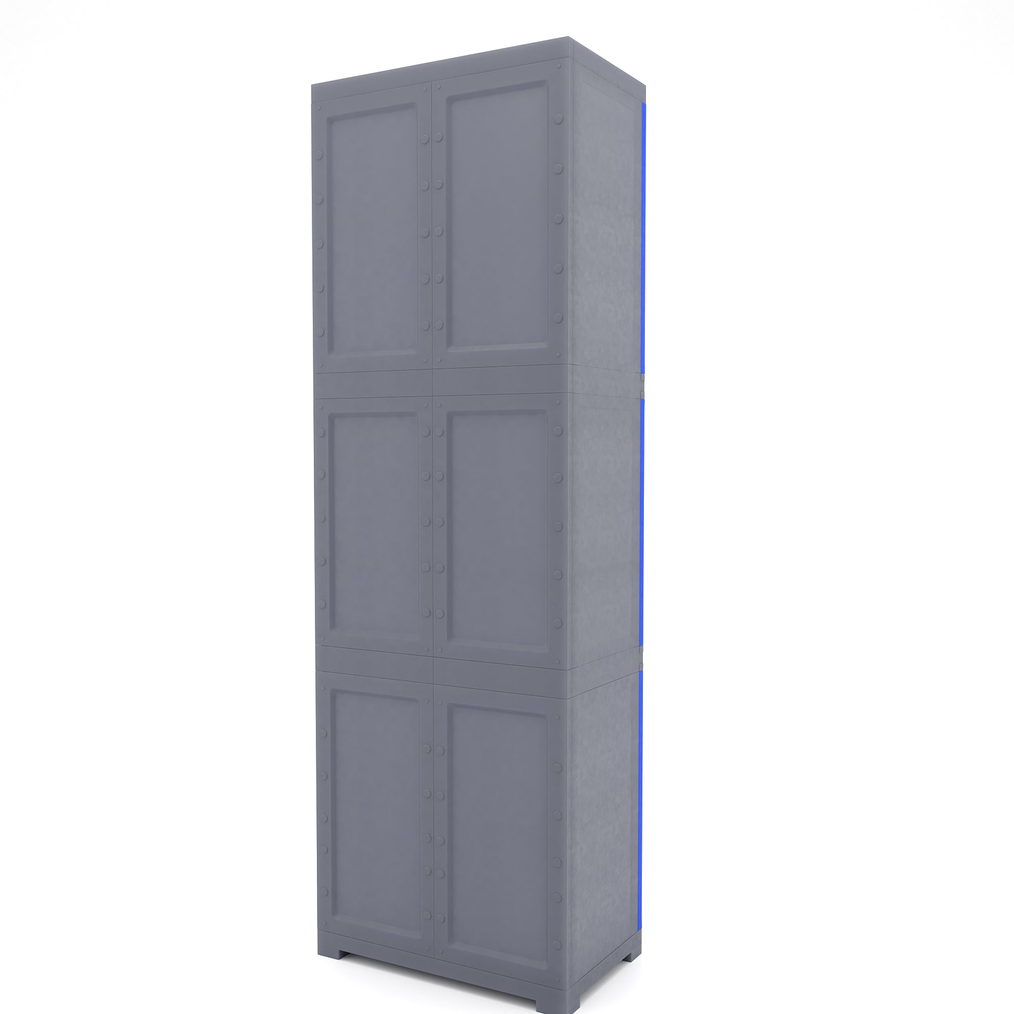 Nilkamal Freedom Mini Large (FML) Plastic Storage Cabinet (Deep Blue / Grey)