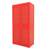 Nilkamal Freedom Mini Medium (FMM) Plastic Storage Cabinet (Bright Red / Yellow) - Back View