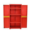 Nilkamal Freedom Mini Medium (FMM) Plastic Storage Cabinet (Bright Red / Yellow) -Front Storage View-2