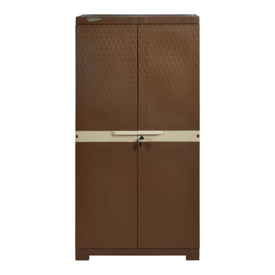 Nilkamal Freedom Mini Medium Cabinet (FMM) (Rust Brown / New Cream)