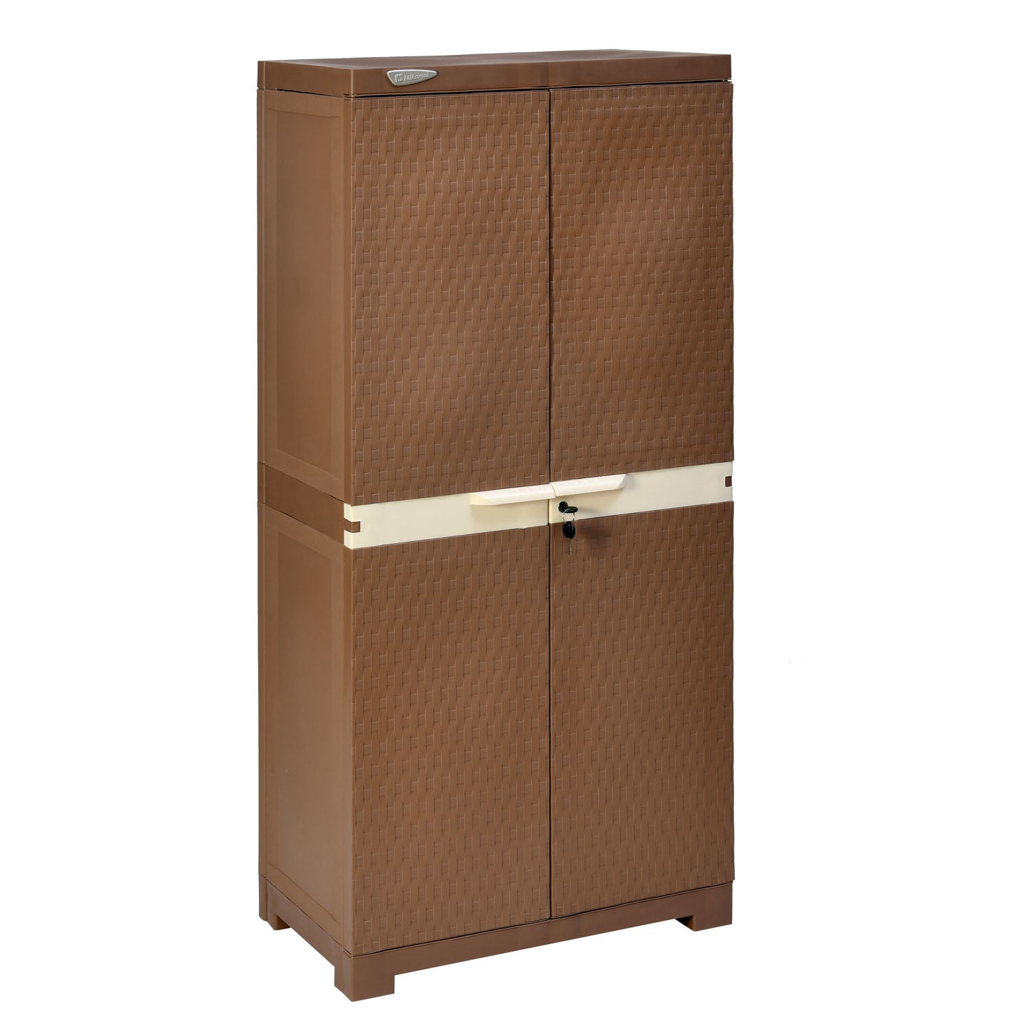Nilkamal Freedom Mini Medium Cabinet (FMM) (Rust Brown / New Cream)
