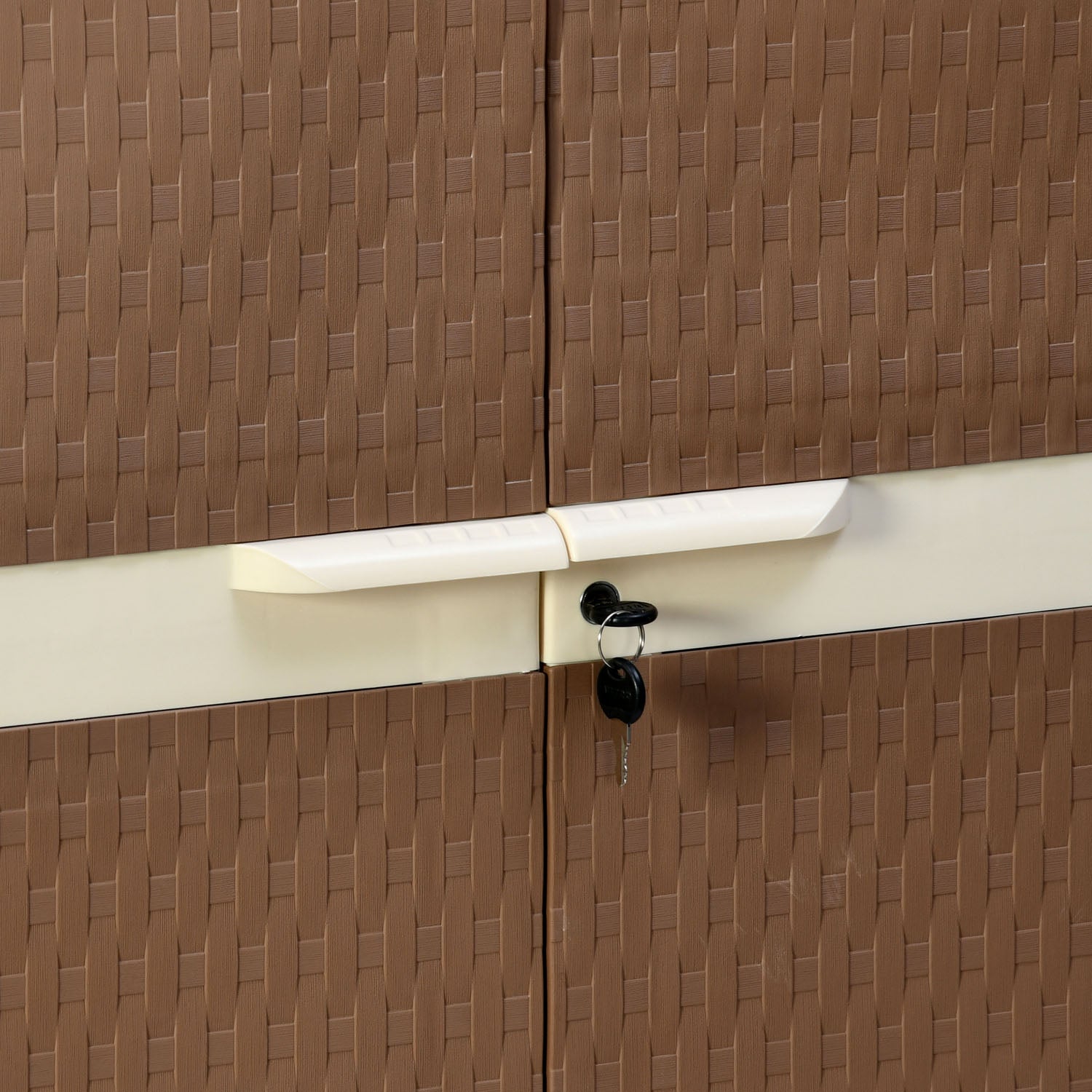 Nilkamal Freedom Mini Medium Cabinet (FMM) (Rust Brown / New Cream)