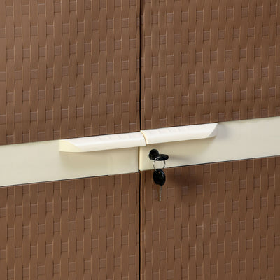 Nilkamal Freedom Mini Medium Cabinet (FMM) (Rust Brown / New Cream)