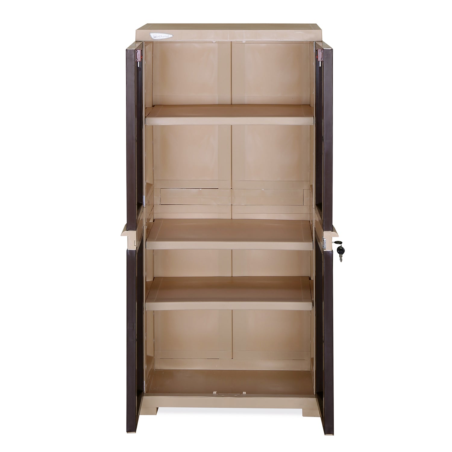 Nilkamal Freedom Mini Medium (FMM) Cabinet (Weather Brown / Biscuit)