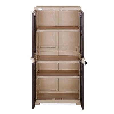 Nilkamal Freedom Mini Medium (FMM) Cabinet (Weather Brown / Biscuit)