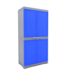 Nilkamal Freedom Mini Medium (FMM) Plastic Storage Cabinet (Deep Blue / Grey) - Slight Side View-2