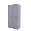 Nilkamal Freedom Mini Medium (FMM) Plastic Storage Cabinet (Deep Blue / Grey) - Back View