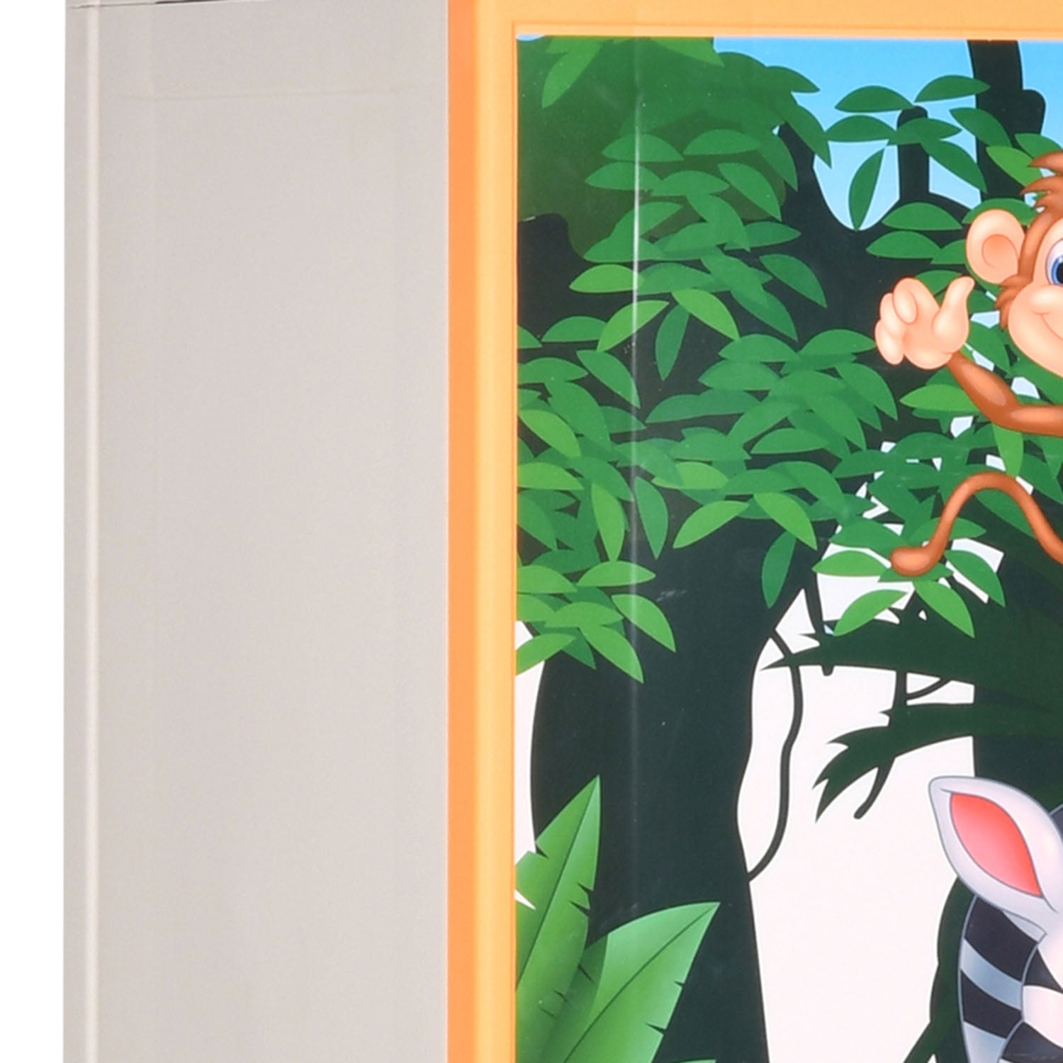 Nilkamal FMM Jungle Theme Mini Cabinet (Beach & Pastel Orange)