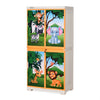 Nilkamal FMM Jungle Theme Mini Cabinet (Beach & Pastel Orange)