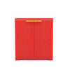 Nilkamal Freedom Mini Small (FMS) Plastic Storage Cabinet (Bright Red / Yellow) - Front View