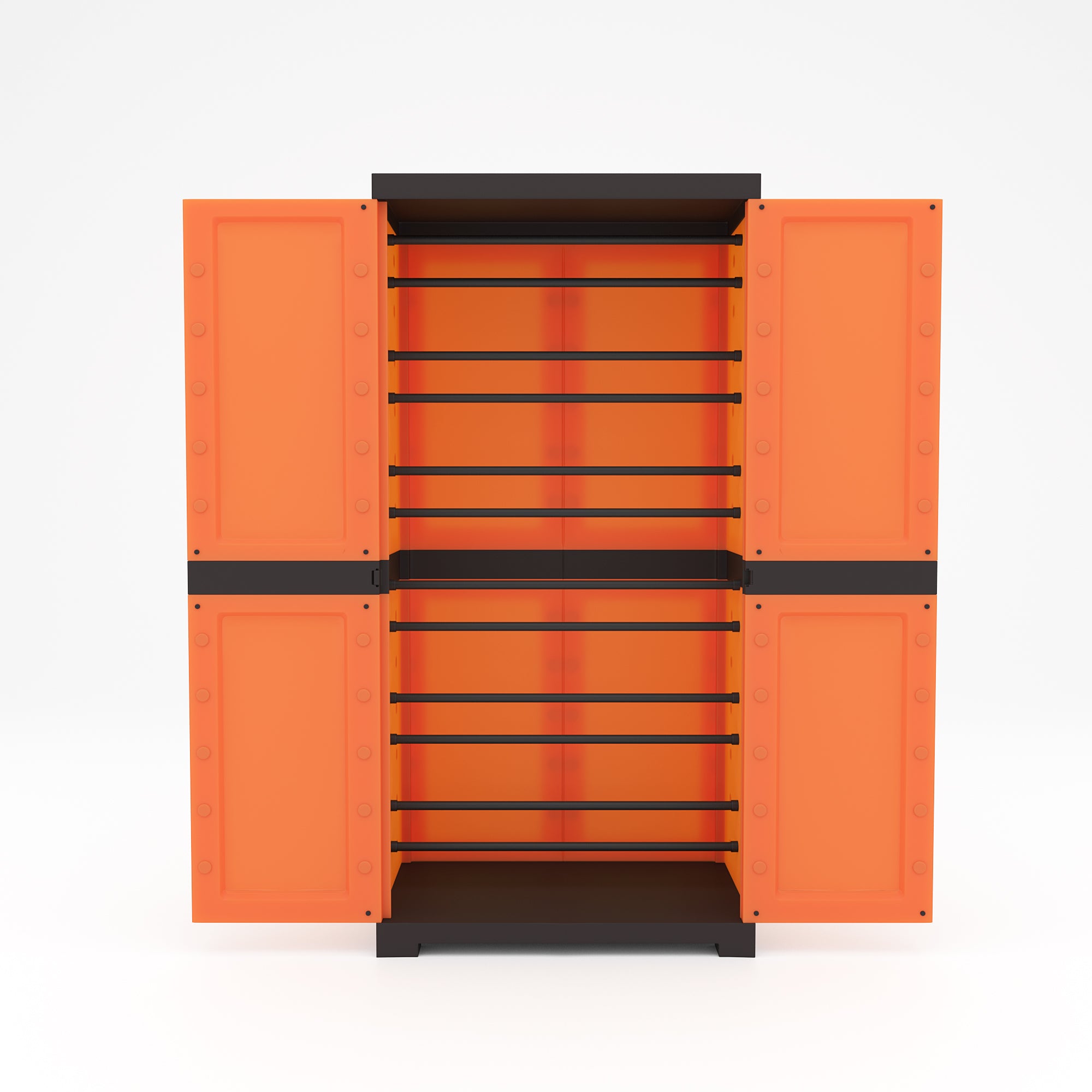 Nilkamal Freedom Mini Shoe Cabinet 18 (Rust and Weathered Brown)