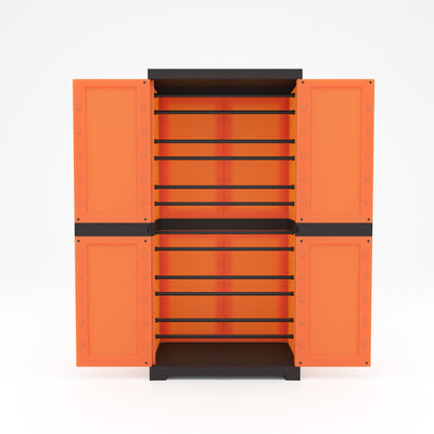 Nilkamal Freedom Mini Shoe Cabinet 18 (Rust and Weathered Brown)