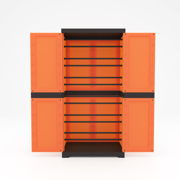 Nilkamal Freedom Mini Shoe Cabinet 18 Rust and Weathered Brown