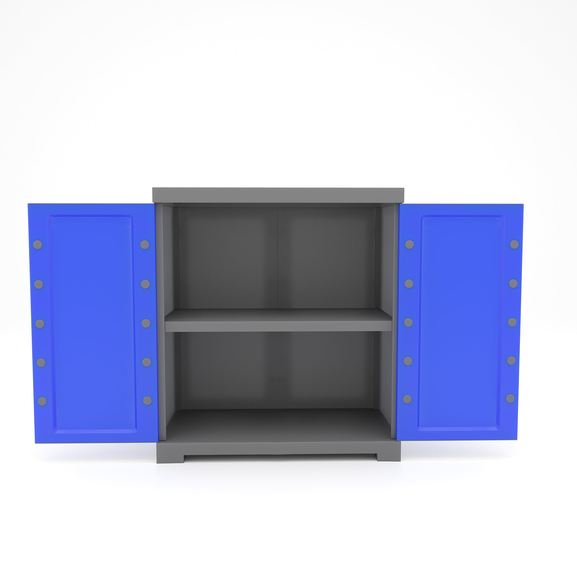 Nilkamal Freedom Mini Small (FMS) Plastic Storage Cabinet (Deep Blue / Grey)