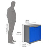 Nilkamal Freedom Mini Small (FMS) Plastic Storage Cabinet (Deep Blue / Grey)
