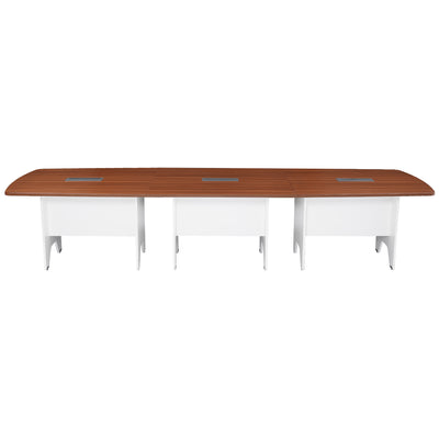 Nilkamal Forum 10 Seater Conference Table (Walnut / White)