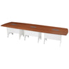 Nilkamal Forum 10 Seater Conference Table (Walnut / White)