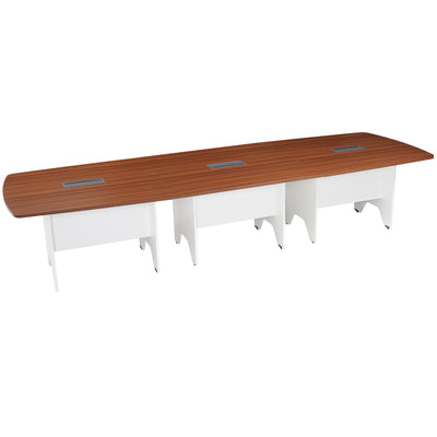 Nilkamal Forum 10 Seater Conference Table (Walnut / White)