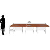 Nilkamal Forum 10 Seater Conference Table (Walnut / White)