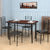 Nilkamal Frederick 4 Seater Dining Set (Black)