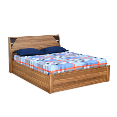 Nilkamal Fremont Engineered Wood King Box Bed (Walnut /  Wenge)