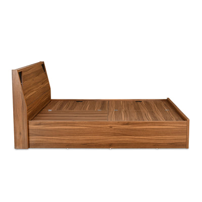 Nilkamal Fremont Engineered Wood King Box Bed (Walnut /  Wenge)