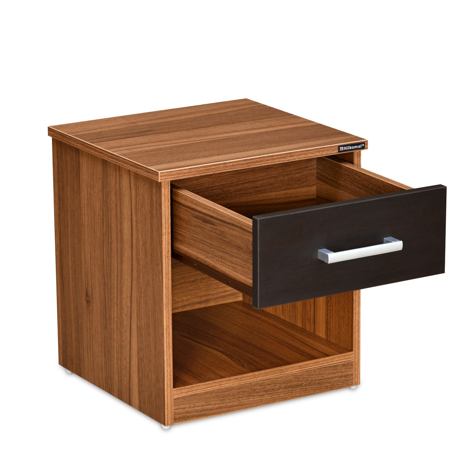 Nilkamal Fremont Nightstand (Oak / Walnut)