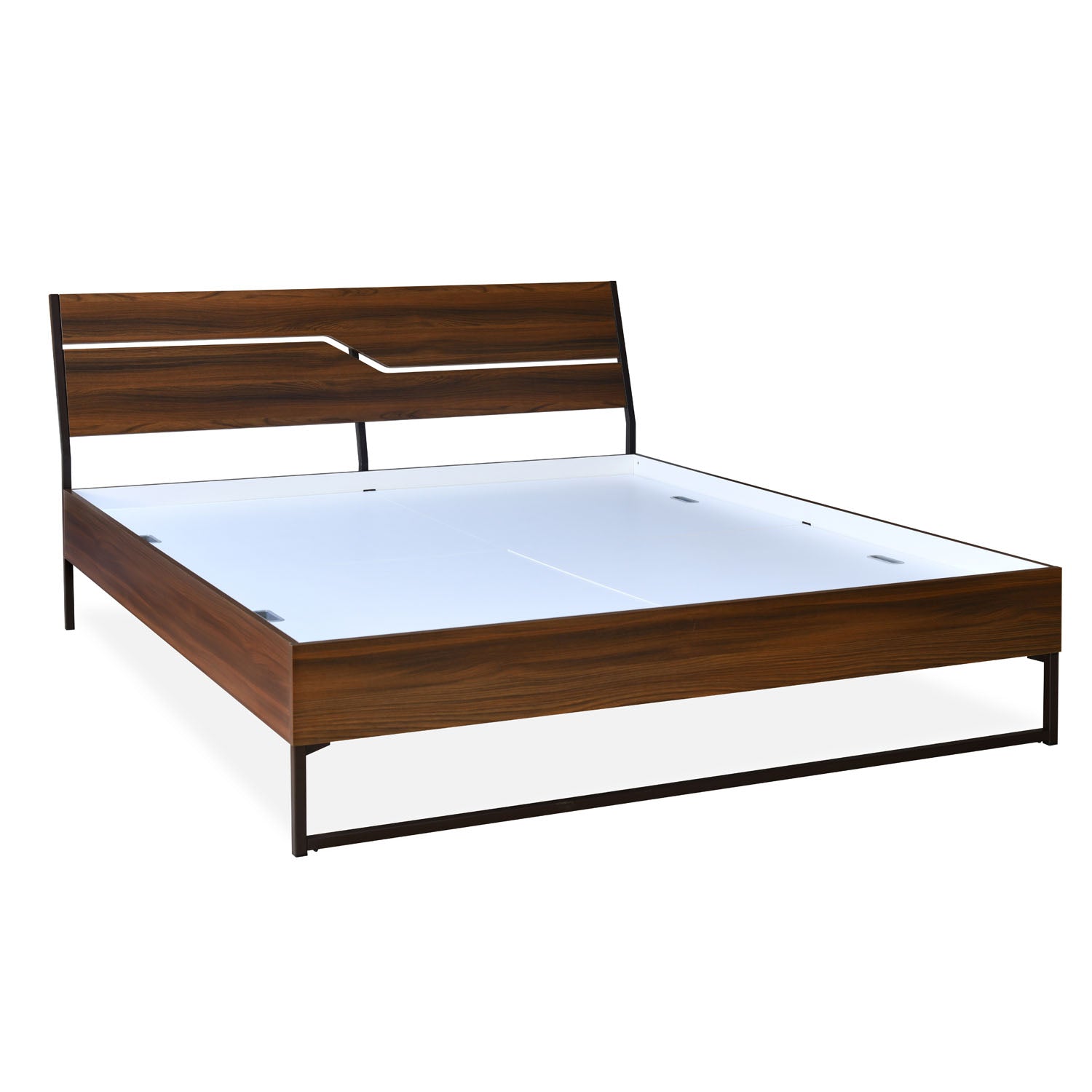 Nilkamal Fusion Engineered Wood King Bed (Classic Walnut)