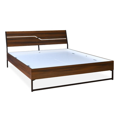 Nilkamal Fusion Queen Bed (Classic Walnut)