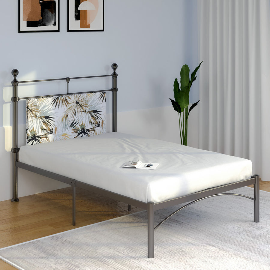 Nilkamal Flora Prince Metal Bed (Brown)