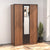 Nilkamal Fremont Engineered Wood 3 Door Wardrobe with Mirror (Walnut)