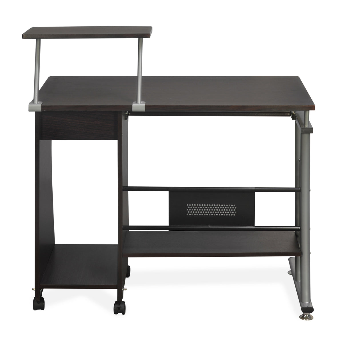 Nilkamal Gamma Computer Table (Black / Walnut) Nilkamal Furniture