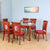 Nilkamal Garrick 6 Seater Dining Set (Chestnut)