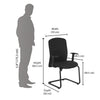 Nilkamal Gary Visitor Chair (Black)
