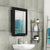 Nilkamal Gem Plastic Cabinet With Mirror ( Black)