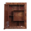 Nilkamal Gem Plastic Cabinet with Mirror (Mango Wood) - Front Storage View