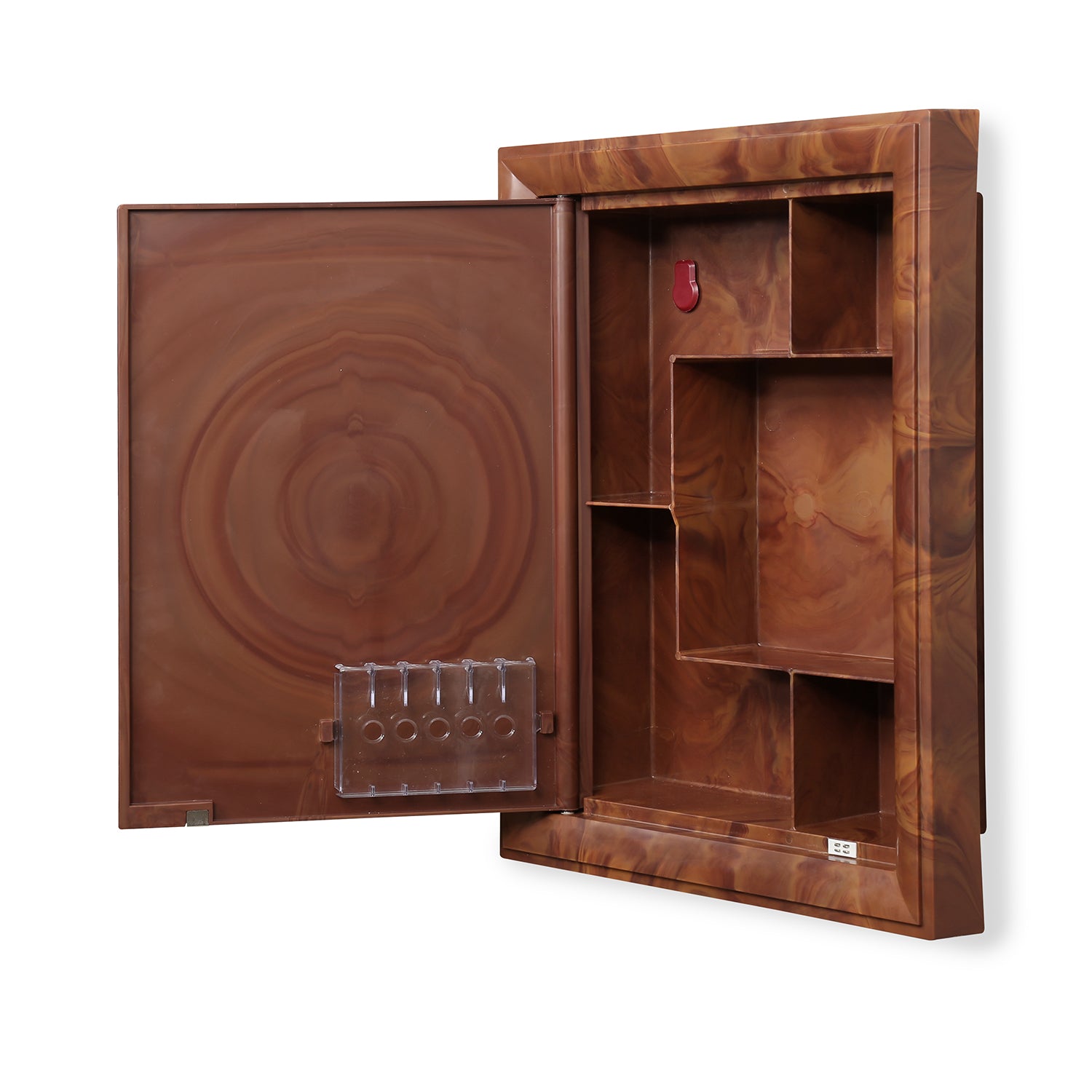 Nilkamal Gem Plastic Cabinet with Mirror (Mango Wood)