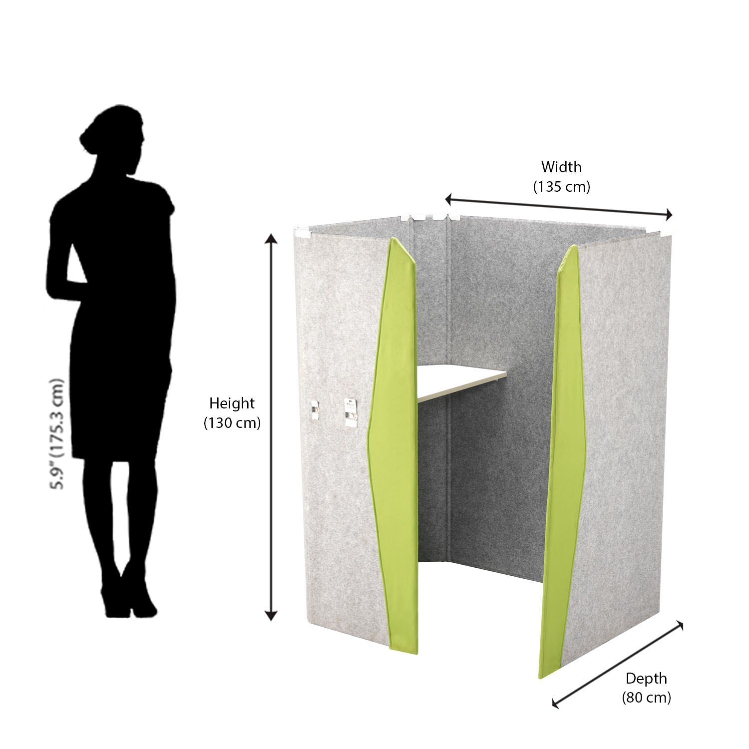 Nilkamal Workube Full (Grey / Green)