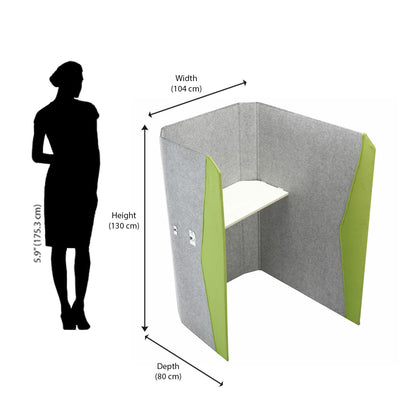 Nilkamal Workube Half (Grey / Green)