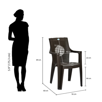 Nilkamal Globe Plastic Arm Chair