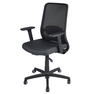 Nilkamal Glory Mid Back Chair (Black)