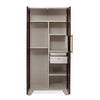 Nilkamal Grace Home Mirror Storage (Brown / Ivory)