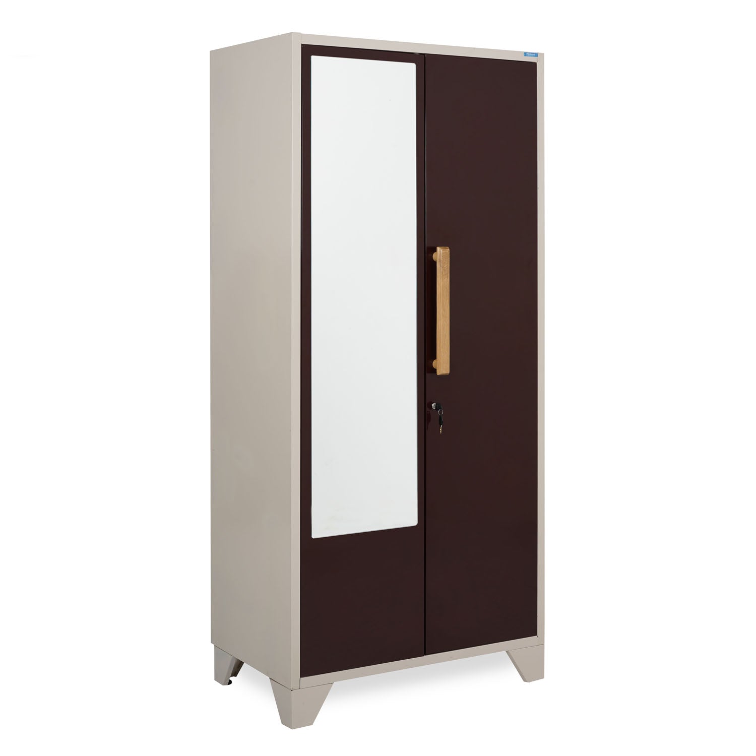 Nilkamal Grace Home Mirror Storage (Brown / Ivory)