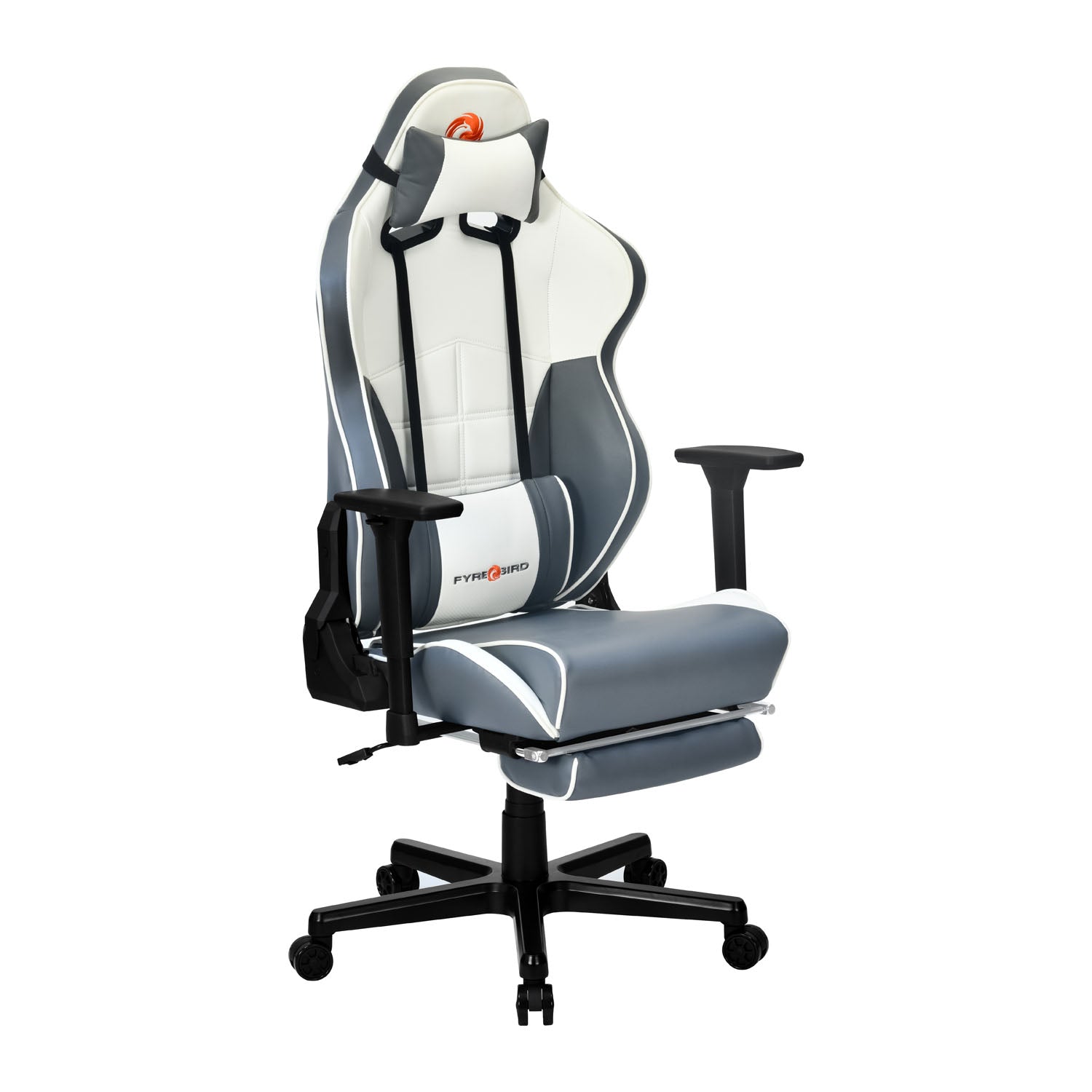 Nilkamal Fyrebird Greta Gaming Chair (Grey / White)