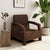 Nilkamal Goa Plastic 1 Seater Sofa without Cushion (Season Rust Brown)
