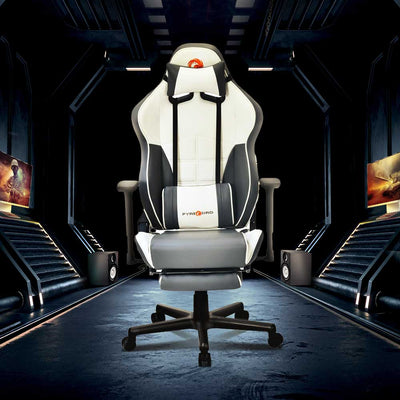 Nilkamal Fyrebird Greta Gaming Chair (Grey / White)